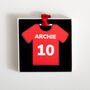 Personalised Football Shirt Bauble Decoration, thumbnail 5 of 8