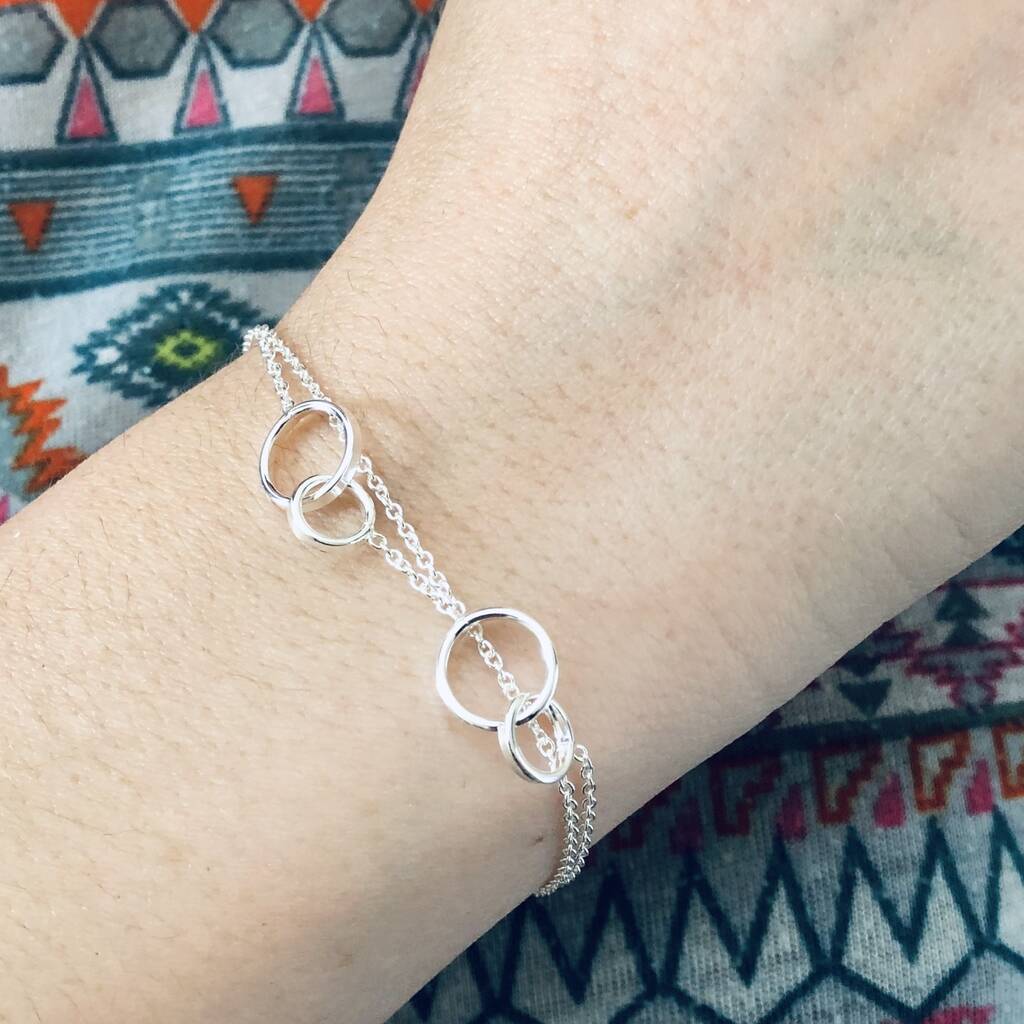 Sterling Silver Forever Linked Bracelet By My Posh Shop