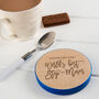 'Worlds Best Mum' Coloured Personalised Coaster, thumbnail 3 of 7