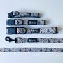 Space Stars Moon Puppy Dog Collar And Lead Set, thumbnail 1 of 5