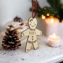 Personalised Gingerbread Family Pop Out Decorations, thumbnail 4 of 6