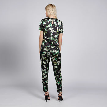 Jasmine Relaxed Fit Silk Trousers, 3 of 4