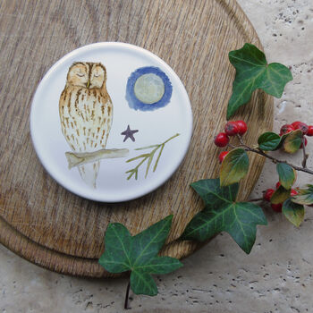Tawny Owl Mug And Coaster Gift Set, 4 of 4