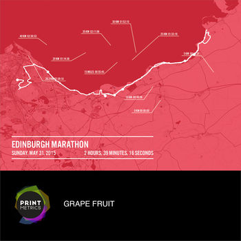 Personalised Edinburgh Marathon Poster, 4 of 12
