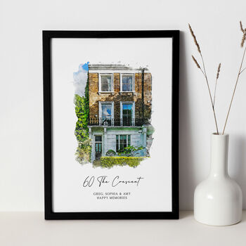 Personalised Watercolour House Portrait, 2 of 8