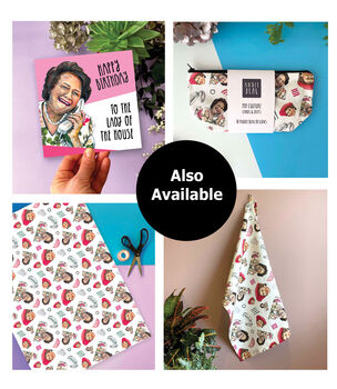 Hyacinth Bucket Wrapping Paper, Keeping Up Appearances Gift Wrap, 8 of 8