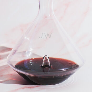 Personalised Initials Wine Decanter, 3 of 8