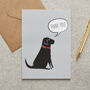 Black Labrador Thank You Card, thumbnail 1 of 2