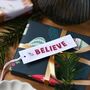 Tiny 'Believe' Christmas Note Card Tag Pack, thumbnail 2 of 3