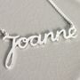 Personalised Handmade Silver Name Necklace, thumbnail 6 of 12