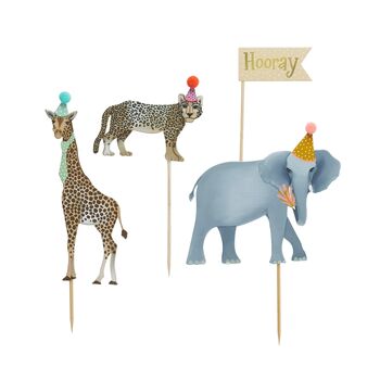 Party Animal Cake Topper Set, 2 of 3