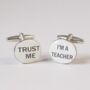 Personalised Teacher's Gift Cufflinks, thumbnail 5 of 7