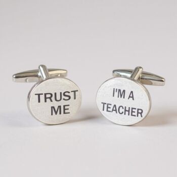 Personalised Teacher's Gift Cufflinks, 5 of 7