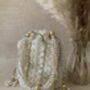White Handcrafted Pearl Potli Bag, thumbnail 1 of 9