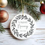 Christmas Personalised Memorial Bauble Keepsake, thumbnail 1 of 4