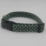 Dark Green Polkadot Dog Collar, thumbnail 5 of 12