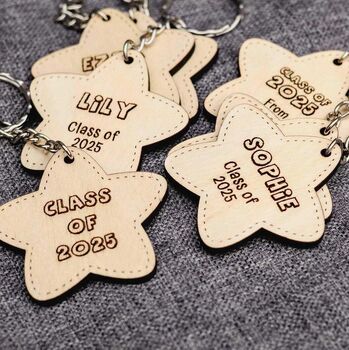 Personalised “Class Of 2026” School Leaver Keyring – Engraved Student Gift, 3 of 6