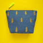 Embroidered Pineapple Cotton Make Up Bag, thumbnail 4 of 8