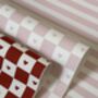Checked Love Heart Valentine's Wrapping Paper, thumbnail 1 of 3
