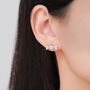 Sterling Silver Cz Candy Stud Earrings, thumbnail 6 of 12