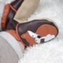 Dotty Fish Fox Soft Leather Baby Shoes With Barefoot Soles, thumbnail 2 of 8