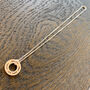 Handmade Sterling Silver Washer Necklace, thumbnail 3 of 5