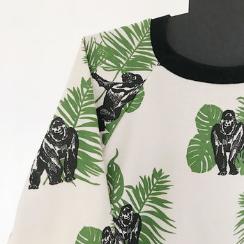 Pure Cotton Gorilla Design Sweatshirt, 4 of 7
