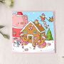 Cute Christmas Gingerbread Card, thumbnail 3 of 7