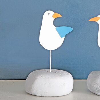 Sam And Susan Seagulls On Pebble Decorations, 3 of 3