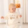 Personalised Embroidered Lion 'One' First Birthday Sweatshirt Jumper, thumbnail 2 of 6