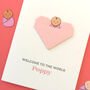 New Baby Girl Origami Heart Card, thumbnail 8 of 12