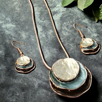 Boho Jewellery Gift Set Layered Earrings And Necklace, 3 of 11