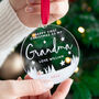 Personalised First Christmas As My Grandma Bauble Keepsake, thumbnail 1 of 5