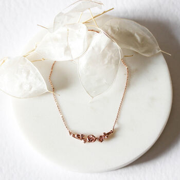 Poppy And Poppy Seedpod Necklace Silver/Gold/Rose Gold, 5 of 11