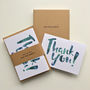 Pack Of Eight 'Thank You' Inky Watercolour Cards, thumbnail 5 of 7