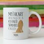 Personalised My Heart Belongs To A Cocker Spaniel Mug, thumbnail 3 of 3