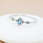 Vintage Inspired Natural Swiss Blue And Opal Ring, thumbnail 1 of 11