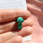Malachite Mushroom Crystal Gift – With Pouch And Card, thumbnail 1 of 7