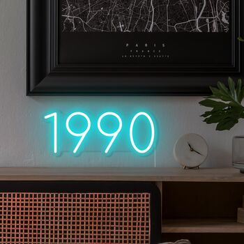 Personalised Year Neon Sign Light, 9 of 12