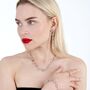 925 Sterling Silver Art Deco Halo Drop Earrings, thumbnail 5 of 6