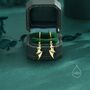 Sterling Silver Tiny Bat Wing Drop Earrings, thumbnail 2 of 12
