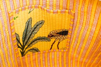Yellow Zebra Tote Bag, 4 of 4