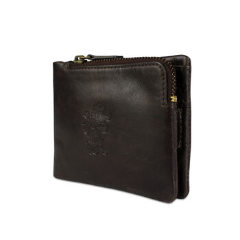'Hudson' Men's Leather Bi Fold Wallet In Chestnut, 3 of 9