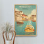 Mevagissey Cornwall Travel Poster Art Print, thumbnail 4 of 6