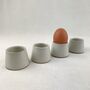 Fair Trade Minimalist Stoneware Conical Eggcup Saki Cup, thumbnail 11 of 11