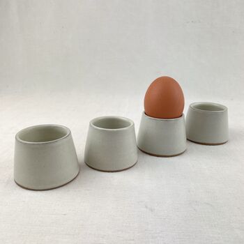 Fair Trade Minimalist Stoneware Conical Eggcup Saki Cup, 11 of 11