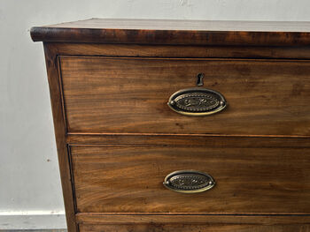 19th Century Georgian Antique Mahogany Chest Of Drawers, 6 of 12