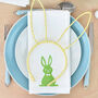 Easter Bunny Rabbit Silhouette Napkin, thumbnail 2 of 7