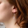 Sterling Silver Dangly Urban Free Form Earrings, thumbnail 1 of 6