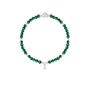 Malachite And Silver Beads Healing Crystals Bracelet Gift, thumbnail 3 of 6